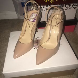 Jessica Simpson Nude patten leather! Brand New!